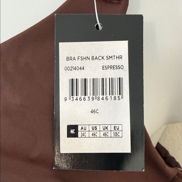 Avenue Women's Espresso Brown Back Smoother Underwire Bra 46C SKU1496 - Picture 3 of 12